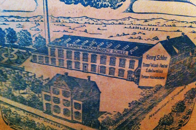 Poster detail of the laundry Schlee in Ansbach